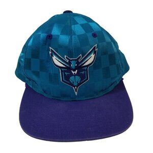 Mitchell and Ness Snapback Hat NBA Charlotte Hornets 4 Way Split Cap